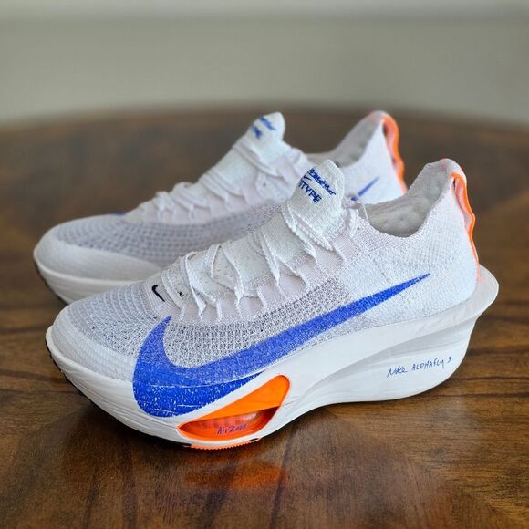Nike Air Zoom Alphafly Next% 3 Blueprint Pack Running Shoes White Blue Women's 8 - Picture 2 of 16